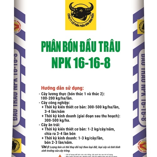 NPK ĐẦU TRÂU 16-16-8