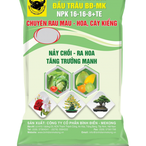 PHÂN BÓN ĐẦU TRÂU NPK 16-16-8+TE